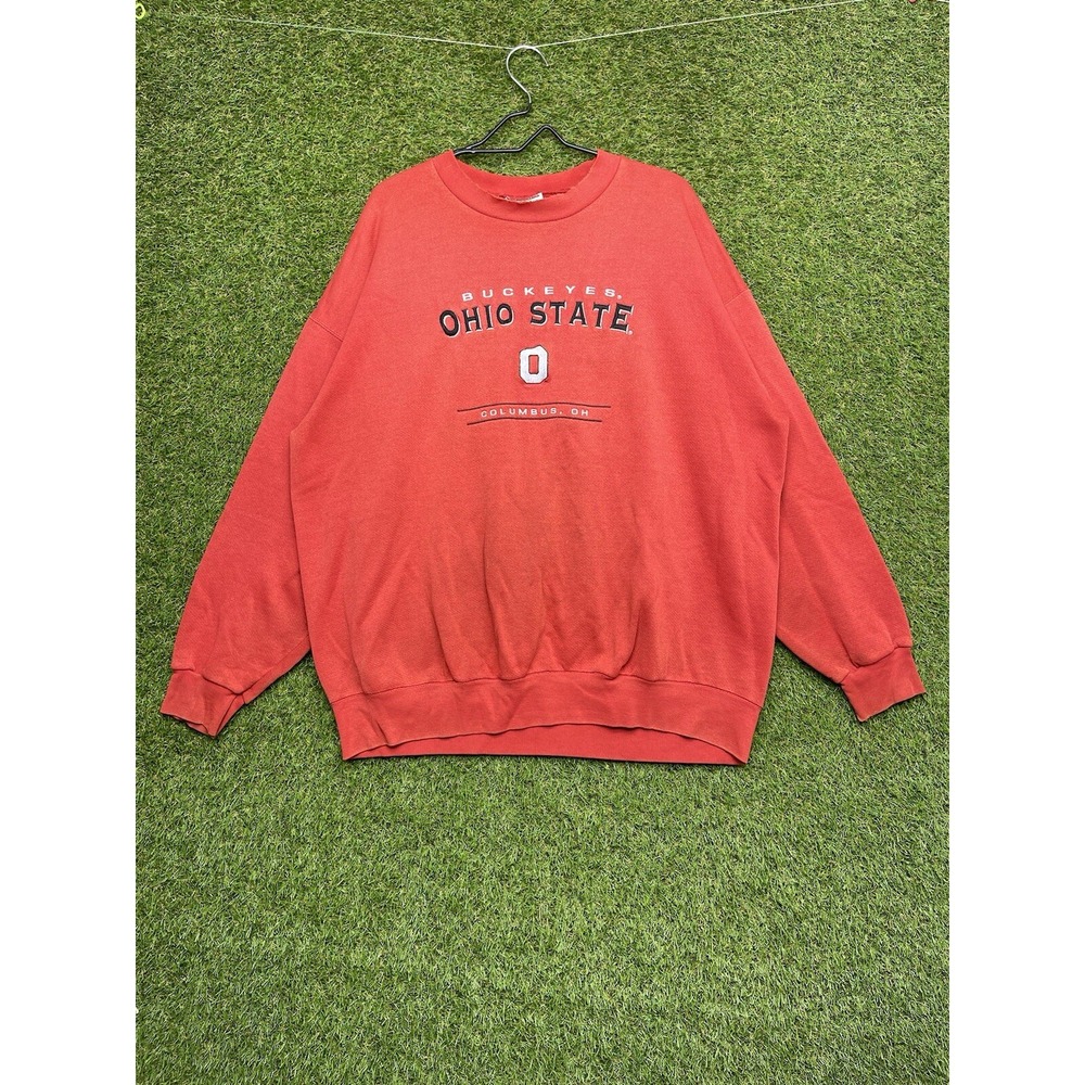 Vintage Ohio State Sweatshirt Mens 2XL Lee Sport Heavyweight Buckeyes Y2K 90s